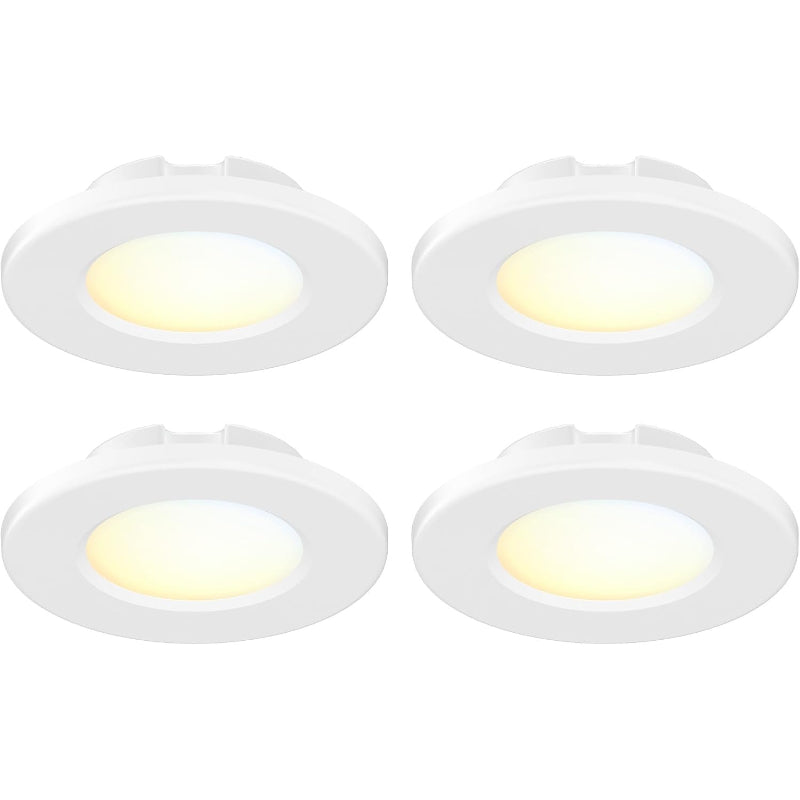 4" 5CCT LED Surface Mount Ceiling Light White 4 Pack