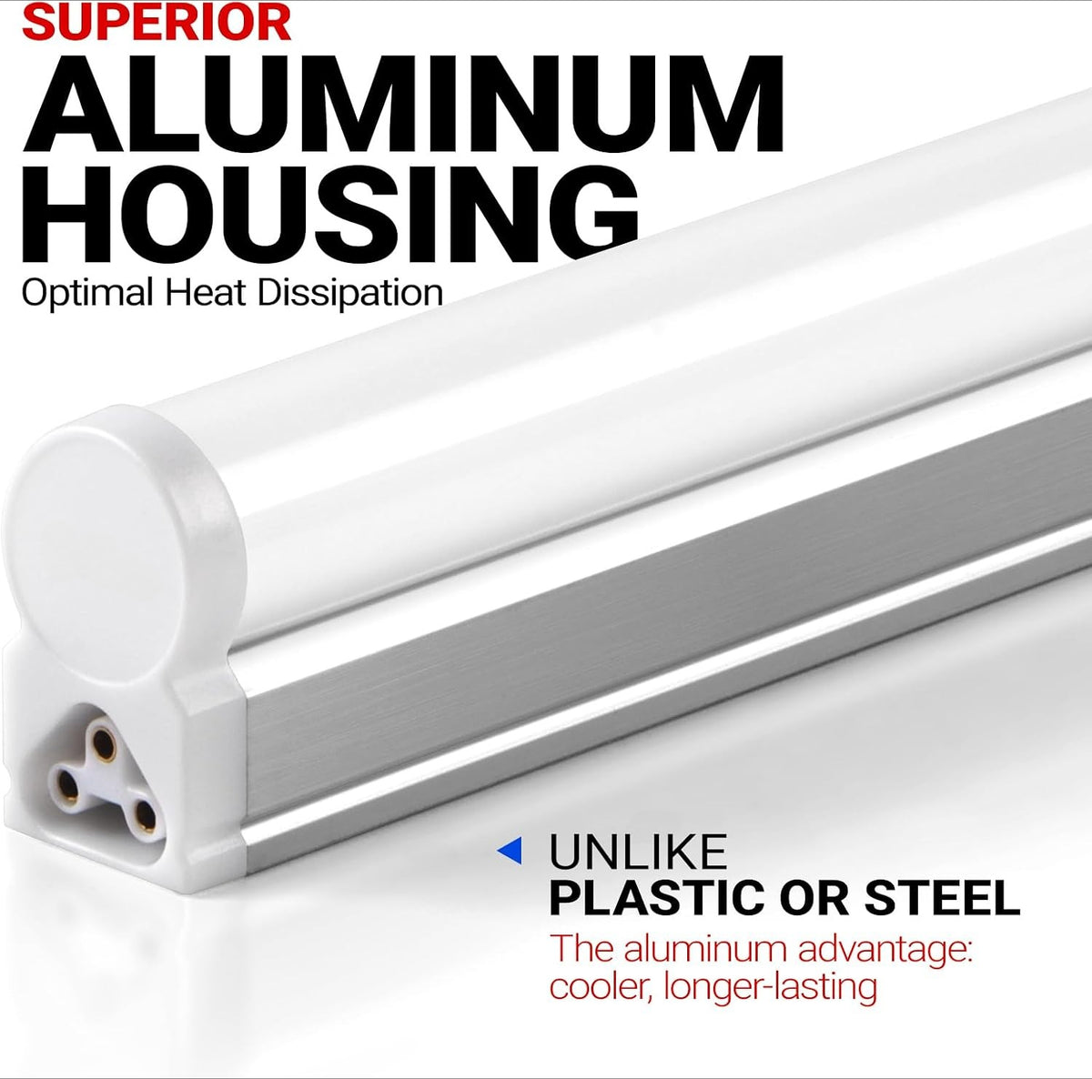 6 Pack 4FT T5 LED Light Fixture
