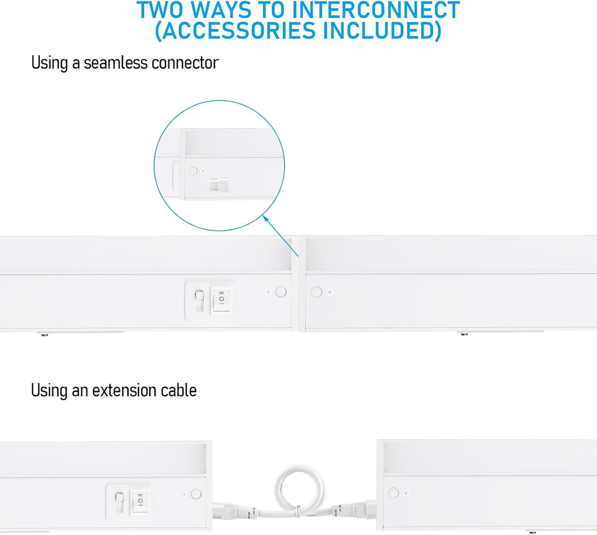 4-Pack 12" 5CCT LED Under Cabinet Light