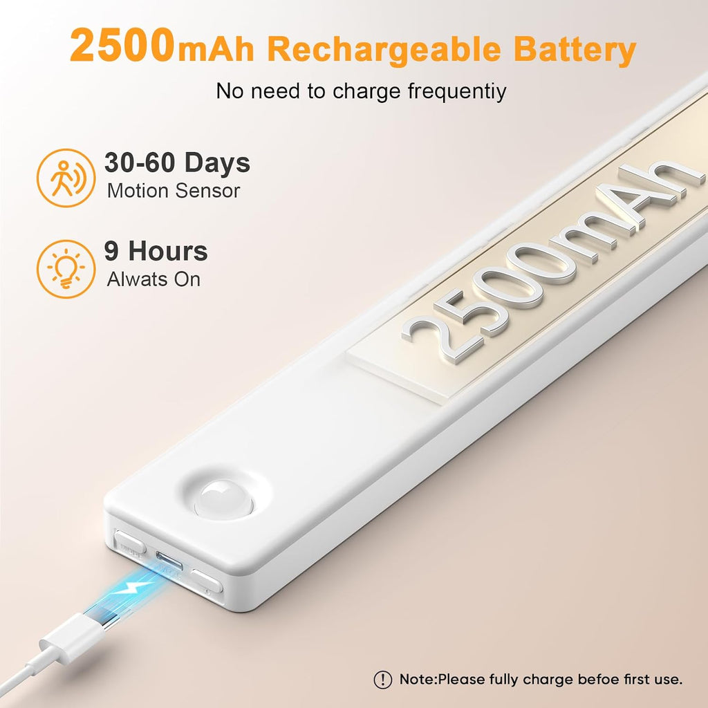 6 Pack USB Rechargeable Under Cabinet Light