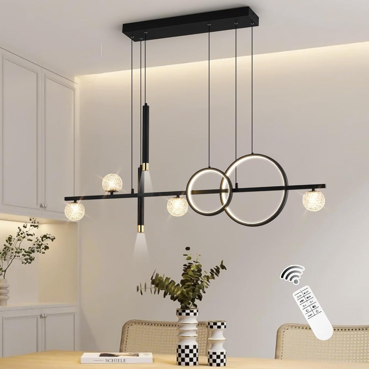 47" Dimmable LED Linear Chandelier