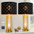 Set of 2 Modern USB Table Lamps