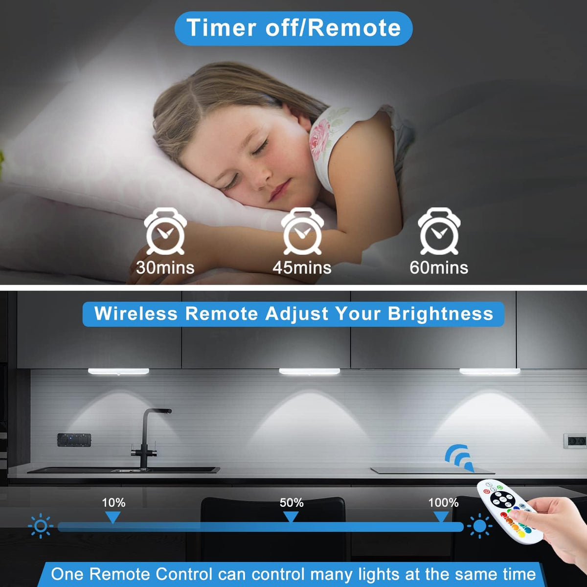 6 Pack Wireless Under Cabinet Light