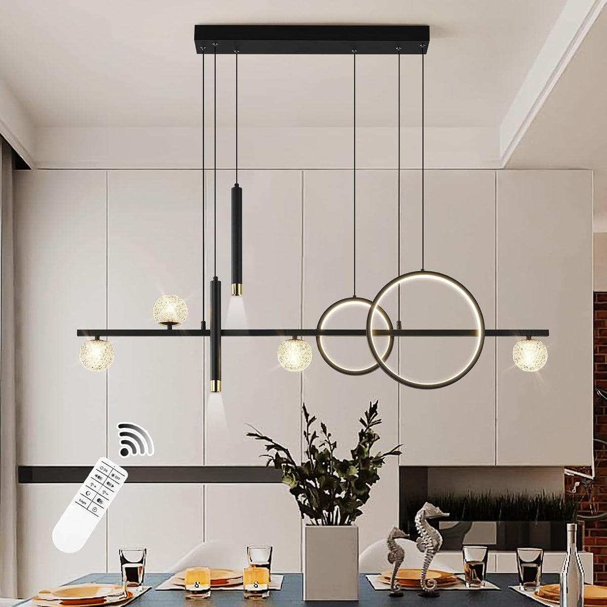 47" Dimmable LED Linear Chandelier
