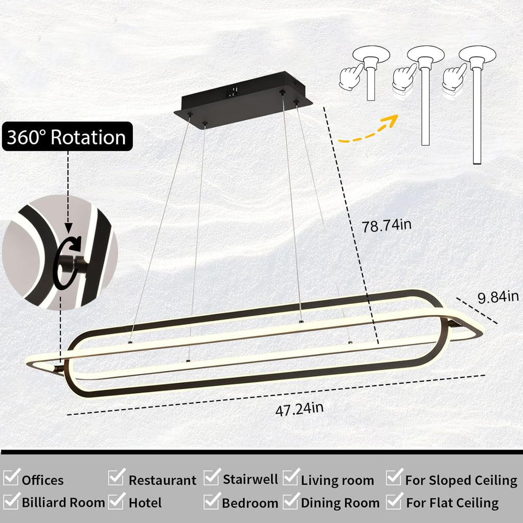 Modern Dimmable LED Pendant Light