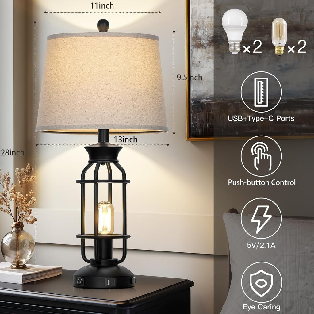 28" Table Lamp Set of 2