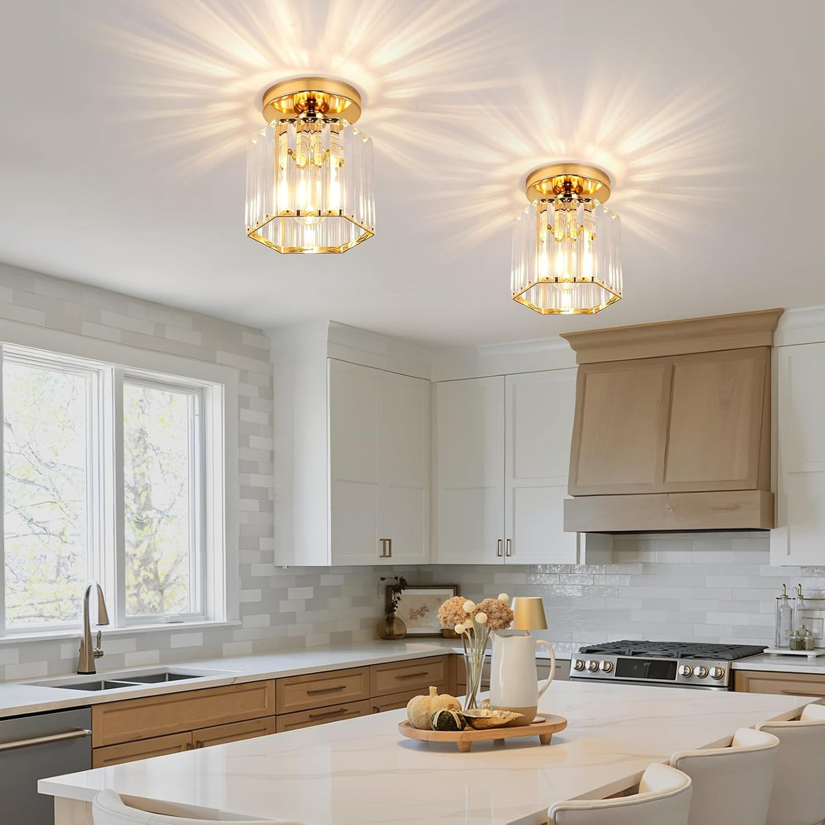 Mini Crystal Chandelier for Hallway