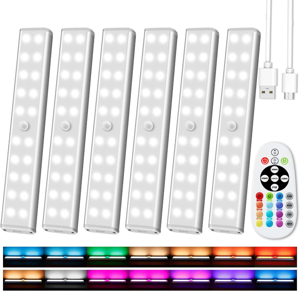 6 Pack Wireless Under Cabinet Light