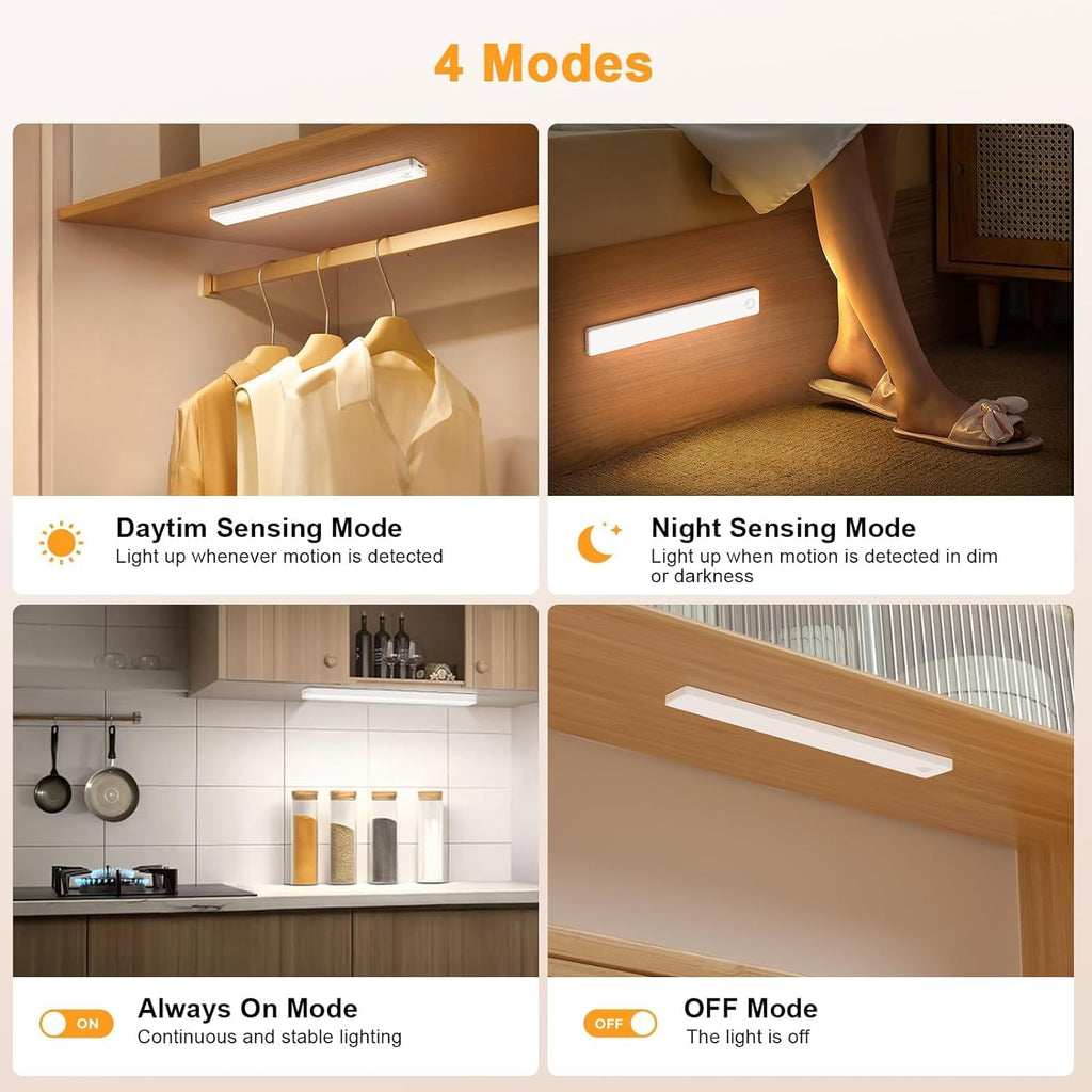 6 Pack USB Rechargeable Under Cabinet Light