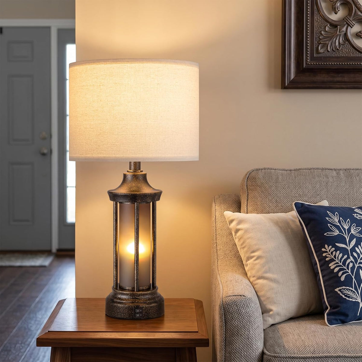 24" Farmhouse Table Lamp Set of 2