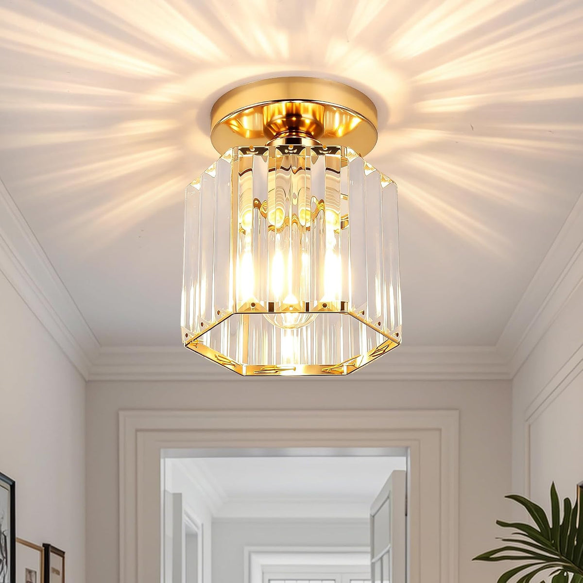 Mini Crystal Chandelier for Hallway