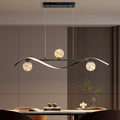 40.2" Black LED Linear Chandelier