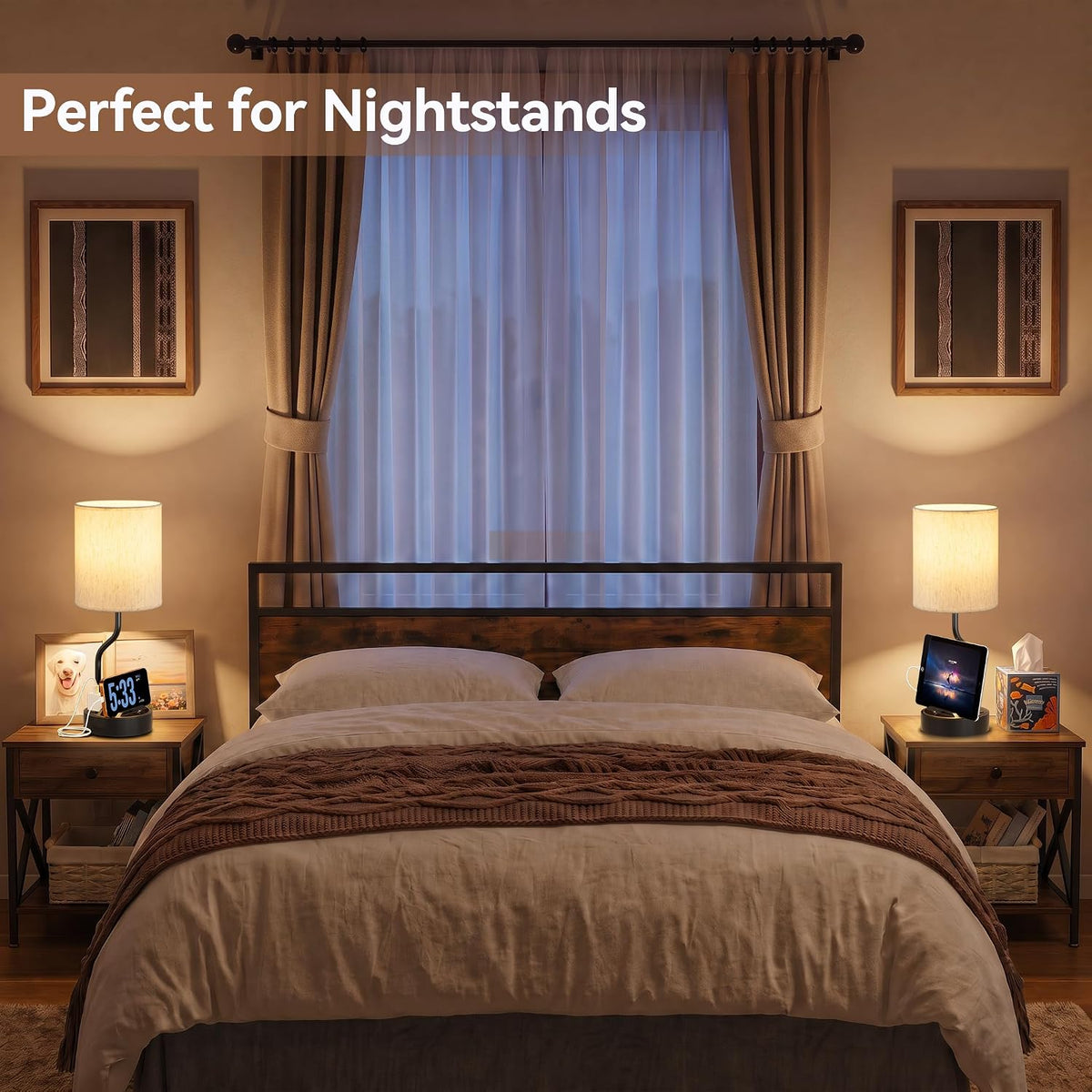 18" Table Lamp Set of 2