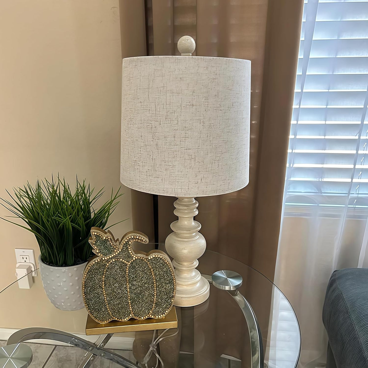 20.5" Rustic Table Lamp Set of 2