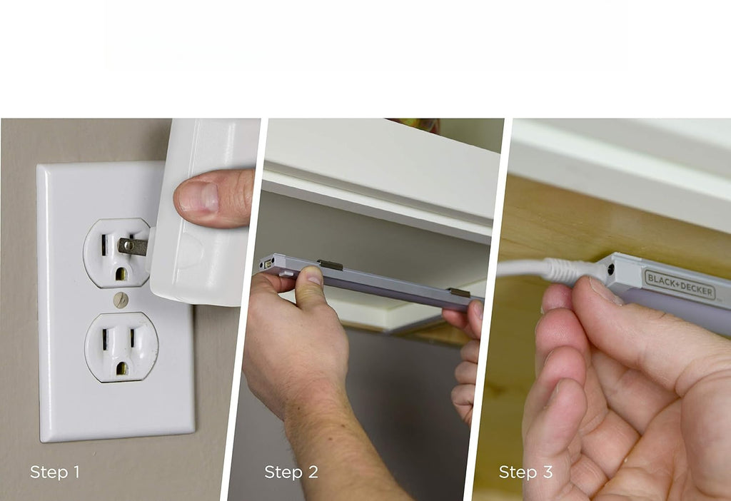 LED Under Cabinet Light Kit 3-Bars