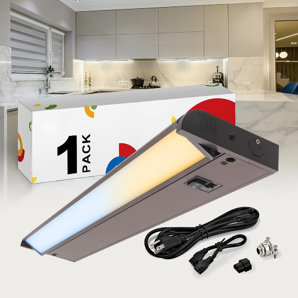18" Swivel LED Under Cabinet Light Bronze
