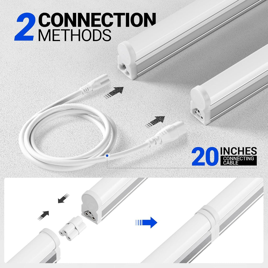6 Pack 4FT T5 LED Light Fixture
