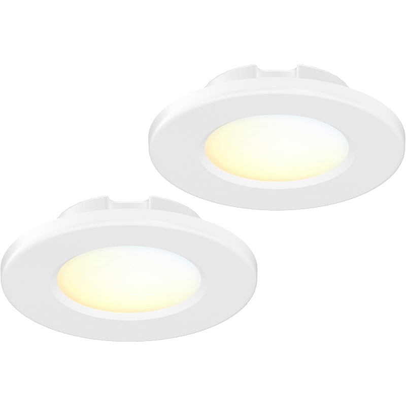 4" 5CCT LED Surface Mount Ceiling Light White 2 Pack